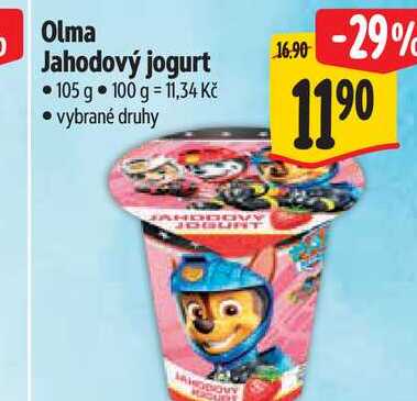 Olma Jahodový jogurt 105 g 