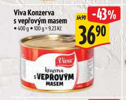 Viva Konzerva s vepřovým masem 400 g 