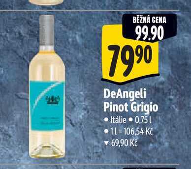 DeAngeli Pinot Grigio 0,75 l