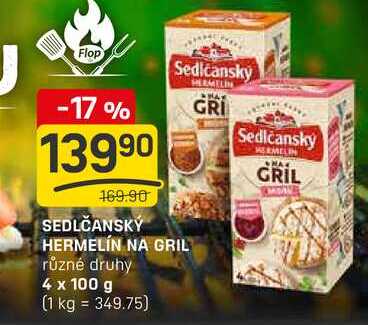 SEDLČANSKÝ HERMELÍN NA GRIL různé druhy 4 x 100 g