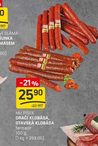 OTAVSKÁ KLOBÁSA ferment 100 g