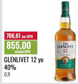 GLENLIVET 12 yo 40% 0,7l