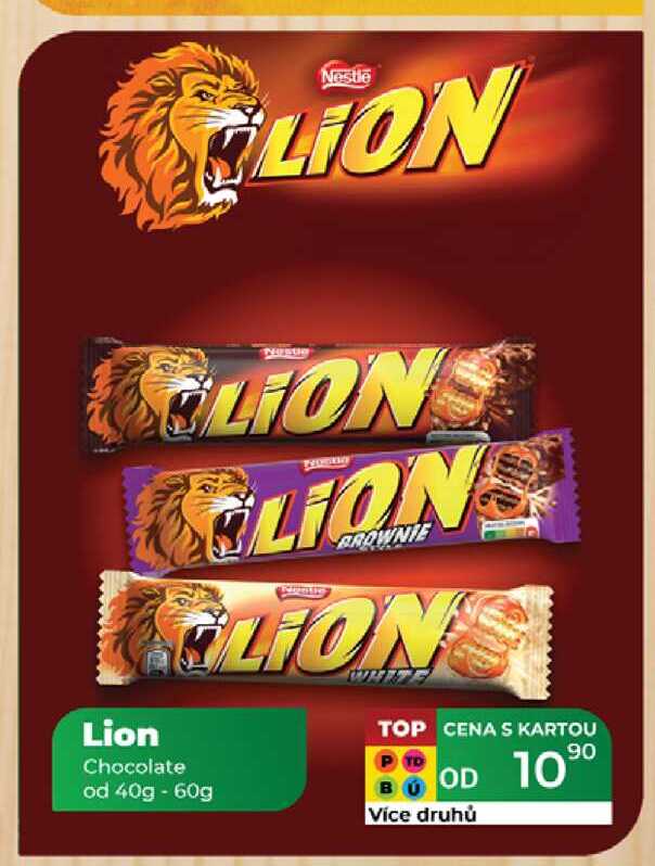Lion Chocolate od 40g - 60g 