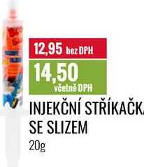 INJEKČNÍ STŘÍKAČK SE SLIZEM 20g 