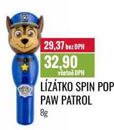 LÍZÁTKO SPIN POP PAW PATROL 8g 
