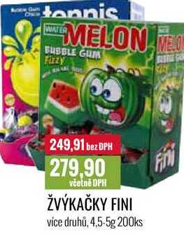 ŽVÝKAČKY FINI 4,5-5g 200ks 