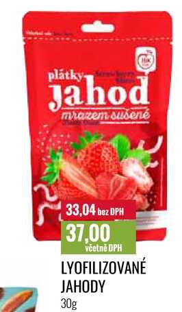 LYOFILIZOVANÉ JAHODY 30g 