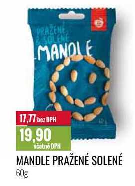 MANDLE PRAŽENÉ SOLENÉ 60g 