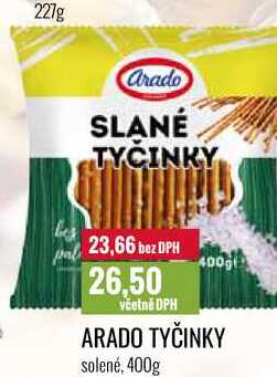 ARADO TYČINKY solené, 400g 
