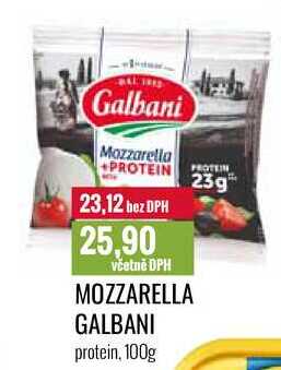 MOZZARELLA GALBANI protein, 100g 