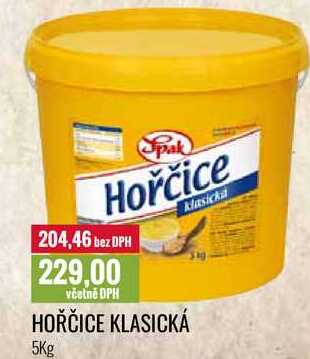 HOŘČICE KLASICKÁ 5Kg