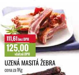 UZENÁ MASITÁ ŽEBRA cena za 1Kg 