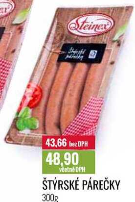 ŠTÝRSKÉ PÁREČKY 300g 