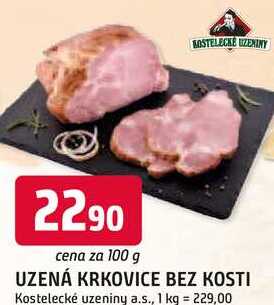 UZENÁ KRKOVICE BEZ KOSTI 100g