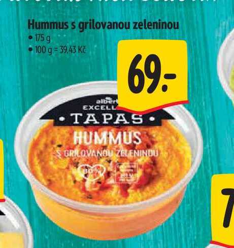 Hummus s grilovanou zeleninou 175 g 