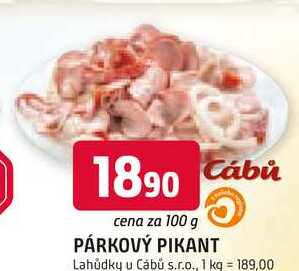 PÁRKOVÝ PIKANT  100 g