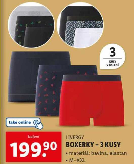 BOXERKY - 3 KUSY
