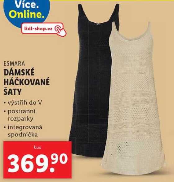 DÁMSKÉ HÁČKOVANÉ ŠATY 