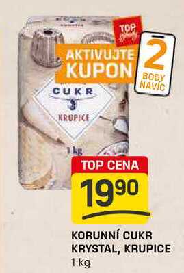 KORUNNÍ CUKR KRYSTAL, KRUPICE 1 kg 