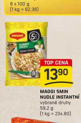 MAGGI 5MIN NUDLE INSTANTNÍ vybrané druhy 59,2 g 