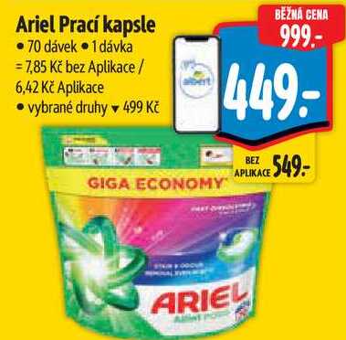 Ariel Prací kapsle, 70 dávek