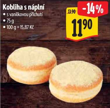 Kobliha s náplní, 75 g