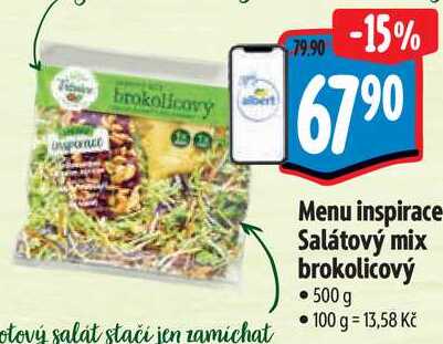 Menu inspirace Salátový mix brokolicový, 500 g