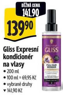 Gliss Expresní kondicionér na vlasy, 200 ml 