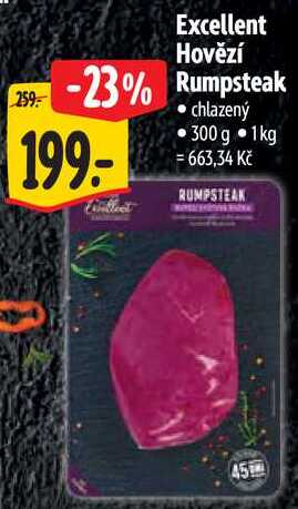 Excellent Hovězí Rumpsteak, 300 g