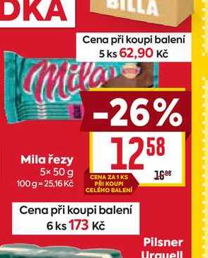 Mila řezy 5x 50 g