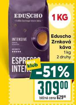 Eduscho Zrnková Káva 1kg  v akci