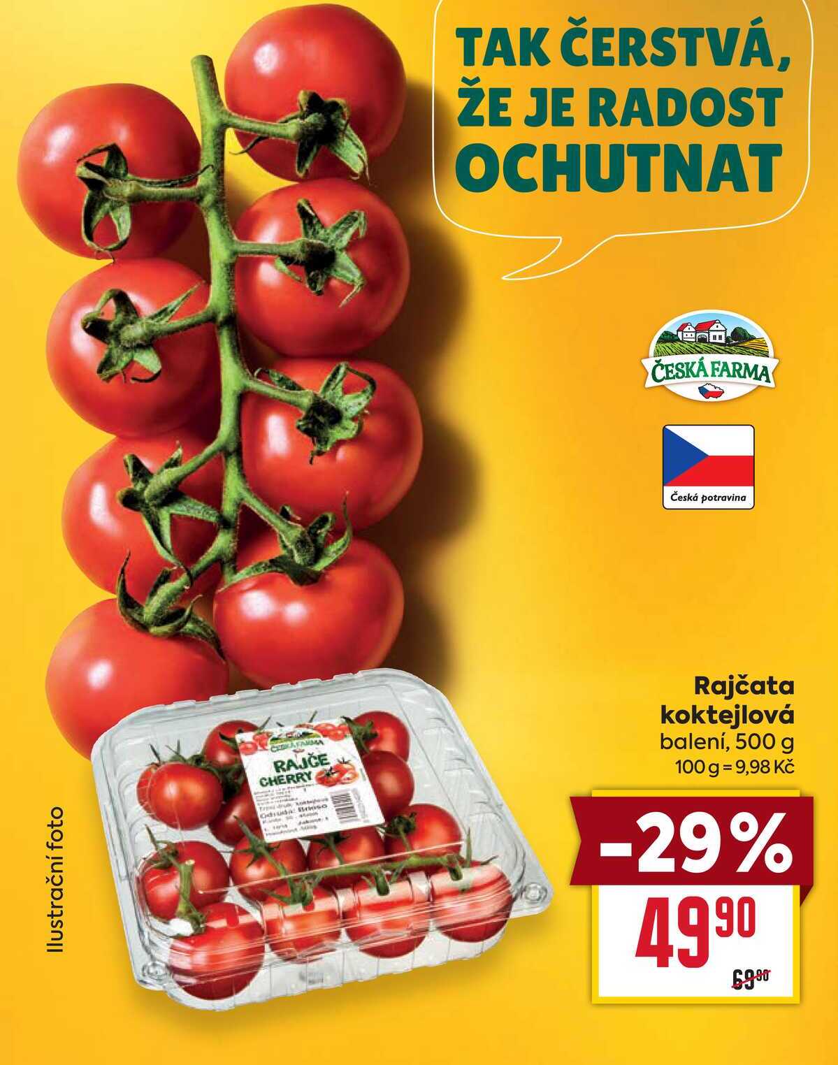 Rajčata koktejlová balení, 500 g 
