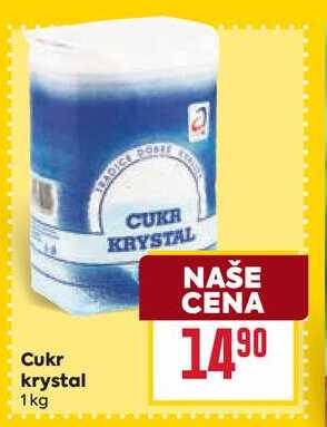 Cukr krystal 1kg  v akci