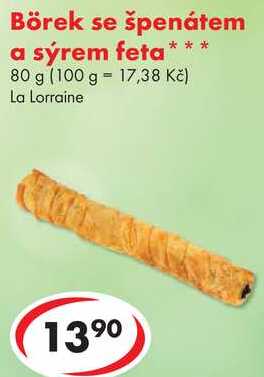 Börek se špenátem a sýrem feta, 80 g