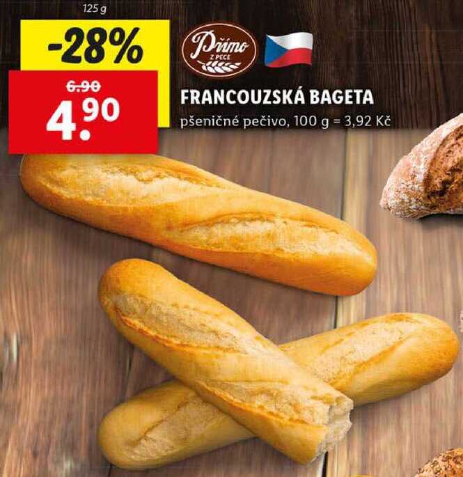 FRANCOUZSKÁ BAGETA, 125 g