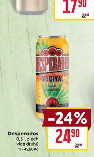 Desperados 0,51, plech