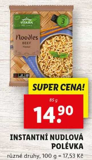 INSTANTNÍ NUDLOVÁ POLÉVKA, 85 g