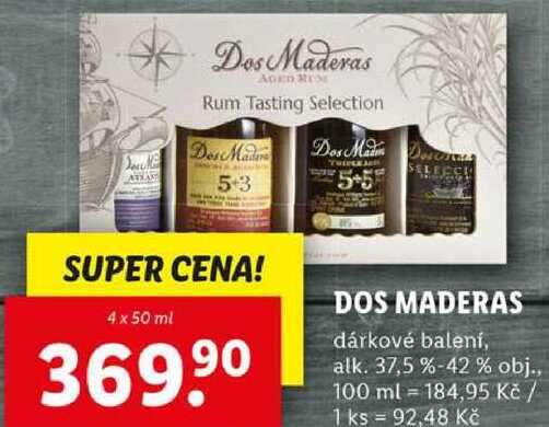 DOS MADERAS, 4x 50 ml
