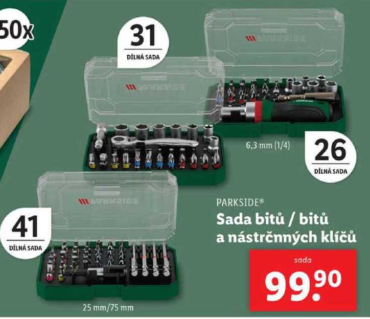 Sada bitů / bitů a nástrčných klíčů