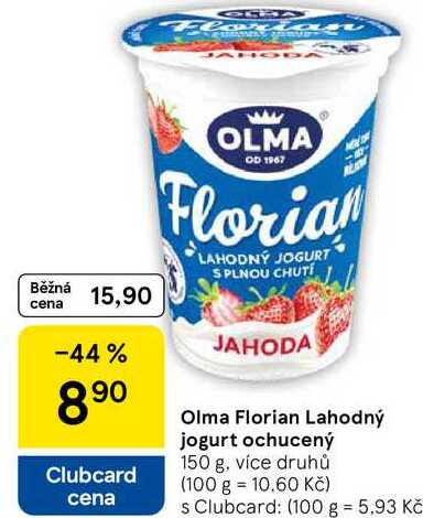 Olma Florian Lahodný jogurt ochucený, 150 g