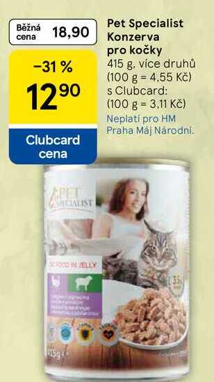 Pet Specialist Konzerva pro kočky, 415 g, více druhů  