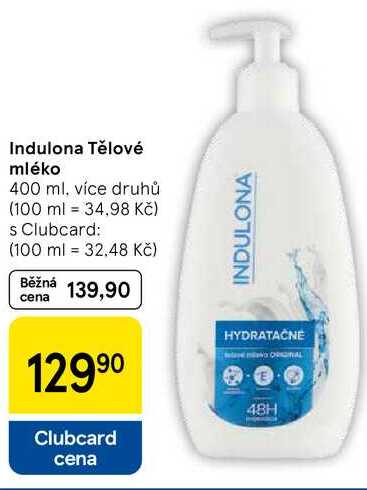 Indulona Tělové mléko, 400 ml, více druhů  