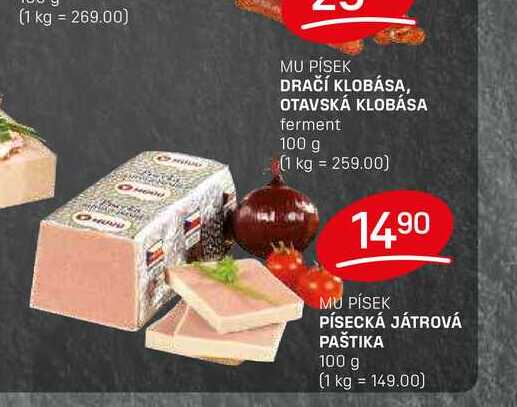 PÍSECKÁ JÁTROVÁ PAŠTIKA 100 g