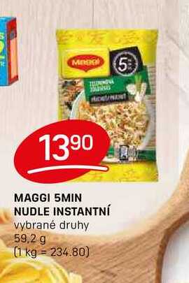 MAGGI 5MIN NUDLE INSTANTNÍ vybrané druhy 59,2 g 