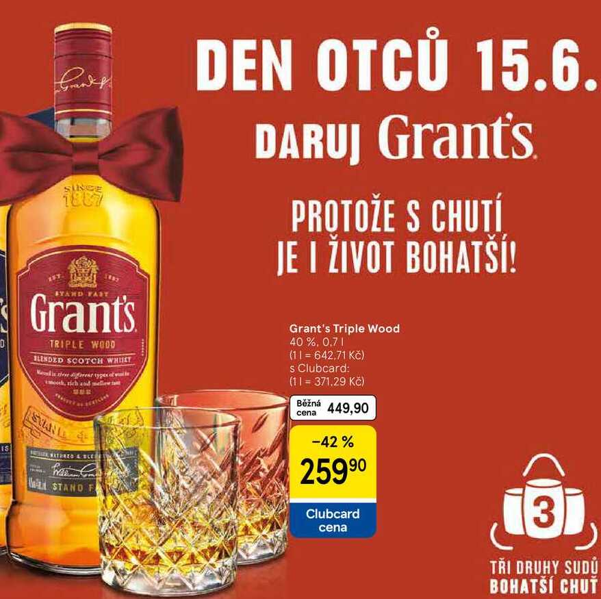 Grant's Triple Wood 40%, 0,7 l