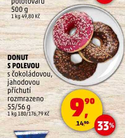 DONUT S POLEVOU s čokoládovou, 55/56 g 