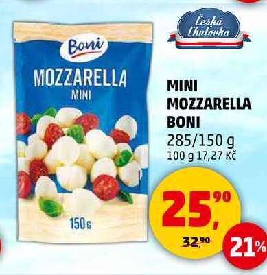 MINI MOZZARELLA BONI, 285/150 g