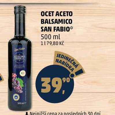 OCET ACETO BALSAMICO SAN FABIO, 500 ml 