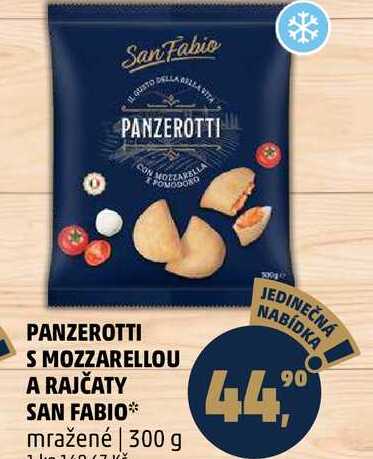 PANZEROTTI S MOZZARELLOU A RAJČATY SAN FABIO mražené, 300 g 