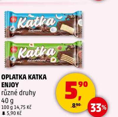 OPLATKA KATKA ENJOY různé druhy, 40 g 
